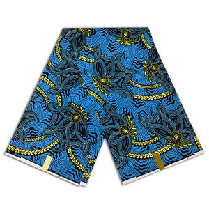 Nouveau modèle <span class=keywords><strong>de</strong></span> robes <span class=keywords><strong>de</strong></span> capulana africaine, tissus africains en soie Ankara, pagne, tissu africain pour mariage, coton 100% - Product Image 6