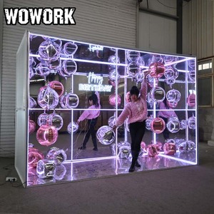 Wowork Bán Buôn Acrylic Nhiếp Ảnh Hộp Đường Hầm Đi Bộ Trong Gương Gian Hàng <span class=keywords><strong>Backdrop</strong></span> Cho Đám Cưới Tổ Chức Sự Kiện Bên Trang Trí - Product Image 2