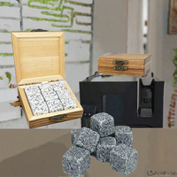 Ensemble de glaçons naturels réutilisables pour whisky, vente en gros, accessoires de bar, coffret cadeau, écologique