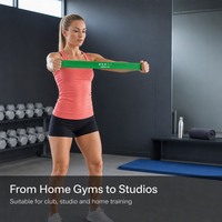 Ensemble de bandes de résistance en latex naturel antidérapantes et écologiques, bandes d'exercice en boucle, bandes de résistance codées par couleur pour la maison, la salle de sport et le yoga