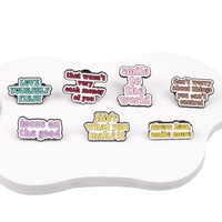 2024 La nouvelle épinglette d'inspiration chaude émail doux épingles en gros personnalisé coloré dessin animé mignon métal personnalisé nom broche lettre