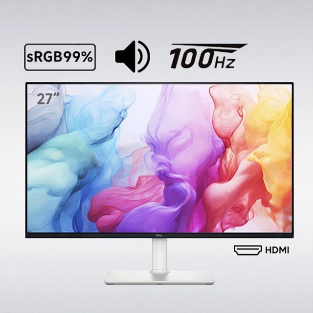 Hot-Selling S2725HSM 27" 1500:1 LCD Contrast 99% SRGB 100Hz High Refresh Rate Computer Monitor for Dell
