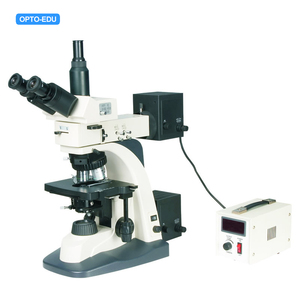 OPTO-EDU A13.1104 50x-400x Champ Lumineux et Foncé avec la Longue Distance de Fonctionnement <span class=keywords><strong>microscope</strong></span> Métallurgique Trinoculaire - Product Image 1