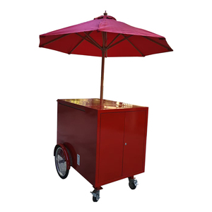 아이스크림 사업용 컴팩트 디자인 핸드 푸시 카트, 조작이 간편함 - Product Image 1