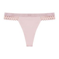Nouveauté 2026 En gros Culottes pour femmes, Lingerie sexy, Strings, G-strings, Culottes sans couture en soie glacée avec motif lettre V