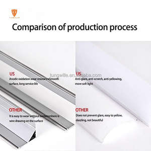 Profilé LED linéaire rond en aluminium argenté, <span class=keywords><strong>tube</strong></span> LED lumineux à 270 degrés avec largeur de circuit imprimé de 20 mm - Product Image 5