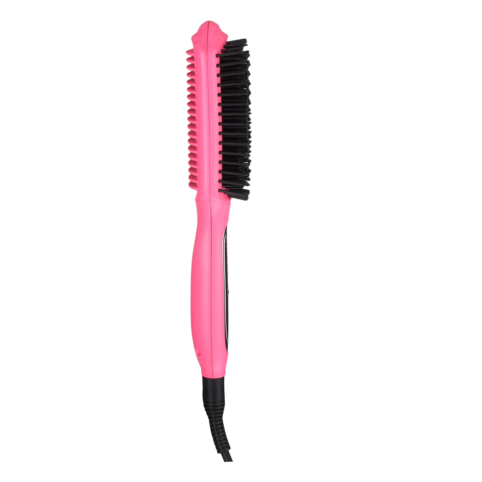 Lightweight Design LED Light Display Fast PTC Heater Smooth Ceramic Flat Comb Teeth Multi-function Hair Straightening Brush