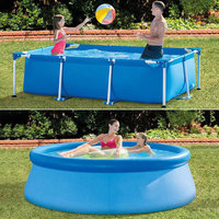 Waimar Durable Oberirdischer Pool Metallrahmen Rechteck Runder Pool