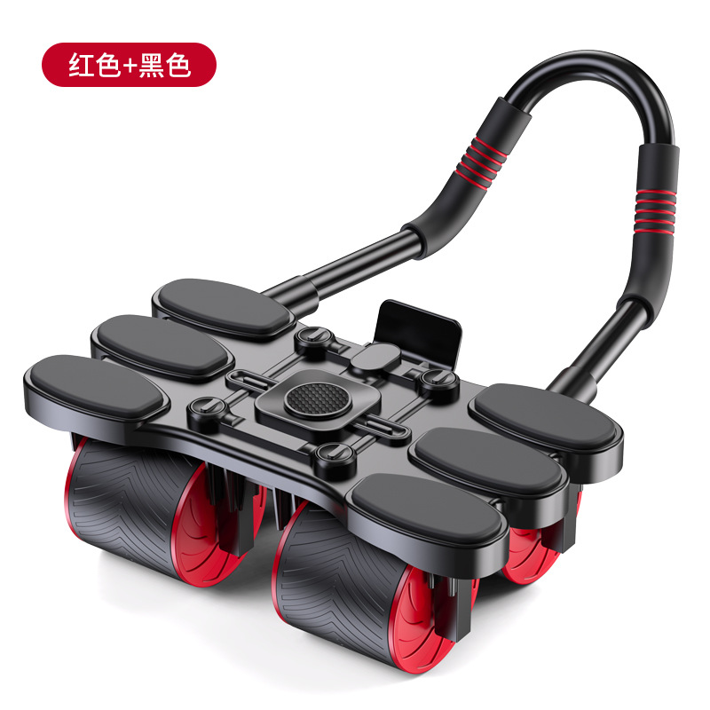 S frame 6 elbows 4 wheels black red + kneeling pad