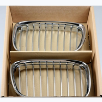 Calandre de voiture en fiber de carbone, accessoire argenté de luxe pour BMW série 5 E39 M5 1996 — 2002, 525/528/530