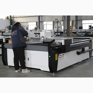 Cortador automático de couro pu cnc, sistemas de corte de couro, bolsa que faz o furo, cortador liso