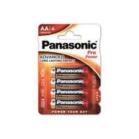 Panasonic פרו כוח AA מיניון סוללה 1.5V סוללות ראשוניות בשלפוחית (4)