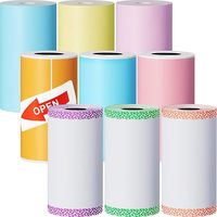 Papel Térmico Autoadhesivo Blanco sin Núcleo para Mini Impresora Térmica, 57x30mm, Capa Única, para Impresión de Etiquetas de Bolsillo, Suministro OEM