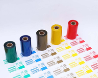 Cinta de Resina Lavable para Impresora de Etiquetas, 110 x 300, Color Personalizado, Cinta de Transferencia Térmica Lavable