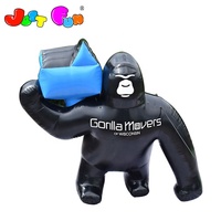 Figure gonflable de gorille de vente supérieure pour annoncer la figure gonflable de personnages de dessin animé promotionnelle