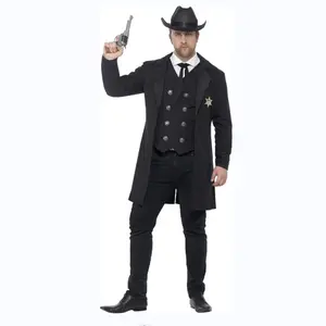 Men's Plus Size Sheriff Costume Jackets, Coats & Cloaks Western Costumes Cowboys & Cowgirls Wild West Adults Costumes