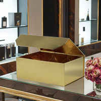Nouvelle boîte cadeau de luxe en carton rigide rose recyclé avec logo personnalisé, vente chaude, boîte à parfum noire avec fermeture magnétique et pelliculage mat