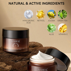 Crème hydratante apaisante au rétinol pour améliorer l'élasticité de la peau, <span class=keywords><strong>acide</strong></span> <span class=keywords><strong>hyaluronique</strong></span>, <span class=keywords><strong>anti</strong></span>-âge, <span class=keywords><strong>anti</strong></span>-rides, crème hydratante pour le visage - Product Image 2