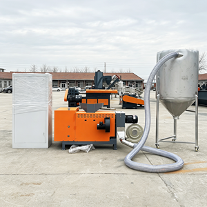 Granulator for PVC ABS Nitrided Anti-Wear Single Screw Stainless Heating Water Extruder <b>Cooling</b> Barrel <b>Jacket</b> Tower Matched - Product Image 5