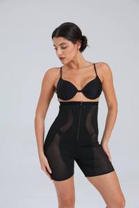 Langqin Bodyshaper Shorts High-Waisted Compression Tummy Control Girdle <b>Thigh</b> Slimming Breathable Woven Eco-Friendly XL - Product Image 2