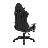 Fauteuil de bureau ergonomique pivotant en cuir, style course, avec bras réglables, cadre en acier, capacité 500 lbs, idéal pour le gaming et la vente en gros