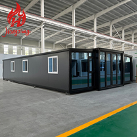 Casa Contenedor Expandible de 40 pies, Lujosa, Prefabricada, Modular, de Acero, con 1-4 Dormitorios, para Vacaciones, Gimnasio, Sala de Estar, Baño, Oficina