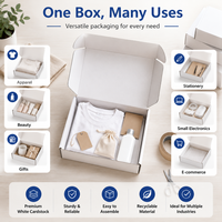 Boîtes d'expédition en carton ondulé portables en matériaux recyclés personnalisés avec logo design personnalisé, emballage pliable écologique