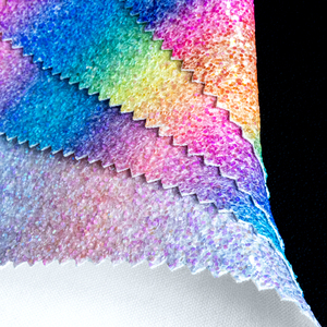 Sequins Leather <strong>Glitter</strong> Fabric 3D Iridescent TPU Faux Leather PU Artificial Leather <strong>for</strong> <strong>Women</strong> <strong>Shoes</strong> - Product Image 4