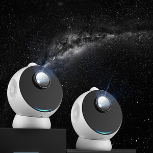 โปรเจคเตอร์ดาวกาแล็กซี่ไร้สาย LED สีขาวคุณภาพสูง ทันสมัย ฉายภาพ 3 มิติ คมชัดพิเศษ พร้อมลำโพงสเตอริโอ BT ในตัว - Product Image 5