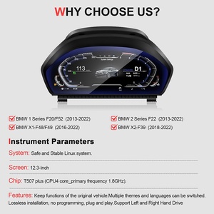 NaviHua para BMW Serie 1 F20 X1 X2 F48 F49, Pantalla LCD para Tablero de Instrumentos, Velocímetro Digital para Automóvil, Cabina Virtual, Nueva Actualización - Product Image 6