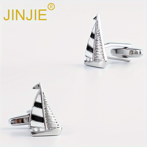JINJIE Gemelli Classici in Ottone e Rame, Bottoni Decorativi per Camicie da Completo, Vendita all'Ingrosso - Product Image 6