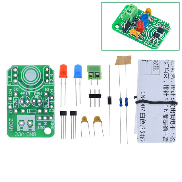 TZT Hall magnetic Induction sensor magnetic detection pole resolver North and South detection module DIY learning kit