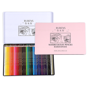 Juego de lápices de colores solubles en agua Rubens de alta calidad, pigmento de alta saturación de 48 colores, <span class=keywords><strong>color</strong></span> estándar - Product Image 1