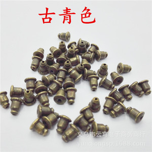 Silver Earring Backs Plugs Metal Ear <b>Studs</b> Tips Jewelry Findings For DIY Earrings Accessories 100pcs Yiwu Origin - Product Image 4