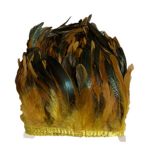 Fabriek directe verkoop kunstmatige 6-8inch <span class=keywords><strong>cock</strong></span>/haan schlappen featherstrung - Product Image 3