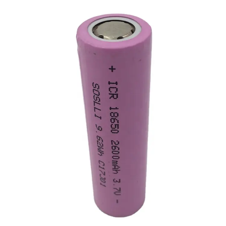 SOSLLI 3.7V 2600mAh lithium ion battery with high performance