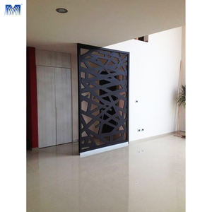 מחיצת מסך מודרנית איכותית למסעדות, עיצוב חללים אלגנטי, פנים ממתכת, נירוסטה ואלומיניום - Product Image 6