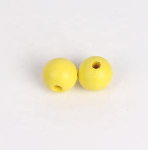 באיכות גבוהה 10 mm תינוק חדר צעצועי custom טבעי עץ חרוזים תינוק צבעוני diy חרוזים - Product Image 5