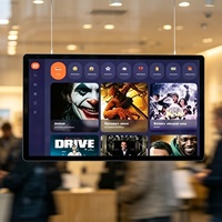 Écran LCD couleur 15,6-21,5 pouces 16:9 suspendu pour la publicité dans les centres commerciaux, gestion à distance en temps réel, signalisation numérique (1