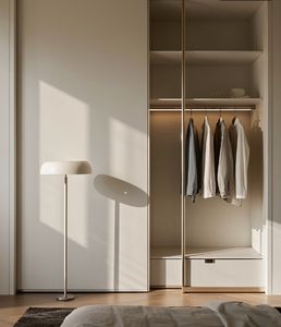 Armarios de Madera MDF, Madera Contrachapada, Madera Maciza, Armario de Dormitorio Personalizado, Armario para Ropa, Estantes de Almacenamiento, Armario con Puerta Corredera y Luces LED - Product Image 2