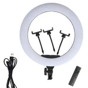Lampe Anneau Lumineux 18 Pouces LED Dimmable 3200K-5600K pour Photographie et Maquillage - Product Image 1