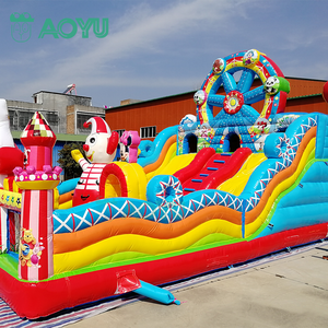 AOYU Château gonflable pliable de haute qualité pour <span class=keywords><strong>les</strong></span> enfants, de qualité commerciale, pour <span class=keywords><strong>les</strong></span> festivals de sport, à configuration rapide - Product Image 1