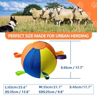 Nouveau ballon de dressage pour chien et cheval, ballon interactif géant pour chien, ballon gonflable extra large pour chien avec sangles