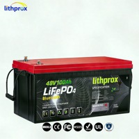 Batterie LiFePO4 Chauffée 51.2V 100AH 5KW Grade A 6000+ Cycles Cycle Profond Marine Smart BMS RS485 Prise Anderson CE RoHS IP67 OEM ODM
