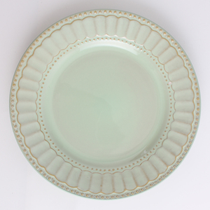 Bộ Đĩa Ăn Tráng Men Phản Ứng 16 Món-Bộ Đĩa Ăn Bằng Đá Màu Xanh Ngọc Bích Bộ Đĩa Ăn Có Kết Cấu Bằng Gốm Thanh Lịch - Product Image 3