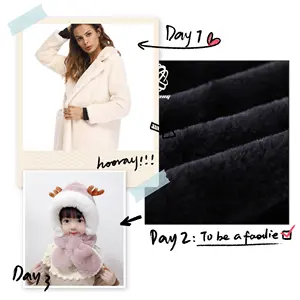 Chất Lượng Tốt Giả Lông Thỏ Giả Siêu Mềm Tóc Ngắn Faux Lông Thỏ Vải Lông Giả Cho Giày Hàng May Mặc - Product Image 6