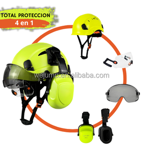 <span class=keywords><strong>Casque</strong></span> <span class=keywords><strong>de</strong></span> <span class=keywords><strong>sécurité</strong></span> industriel Wejump en gros <span class=keywords><strong>avec</strong></span> lunettes intégrées et protections auditives pour la construction industrielle et la foresterie - Product Image 5