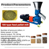 Machine à granulés d'aliments avec élévateur à godets - Conception compacte en acier inoxydable, capacité de 100 kg/h