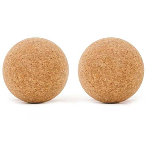 Boule de liège arrondie de yoga en bois naturel de vente chaude boule de massage de yoga balle de gymnastique personnalisée pour le massage - Product Image 5