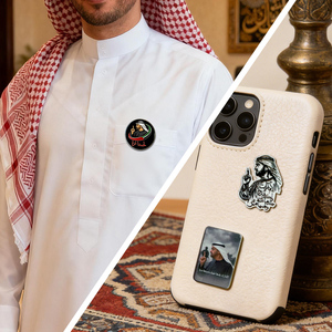 Livraison Express Émirats Arabes Unis : Badges et autocollants pour téléphone, épingles imprimées Sheikh Mohamed <span class=keywords><strong>Bin</strong></span> Zayed pour souvenirs patriotiques des Émirats Arabes Unis pour la Journée Nationale - Product Image 5